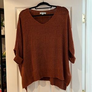 She & Sky Poncho Sweater - ONE SIZE